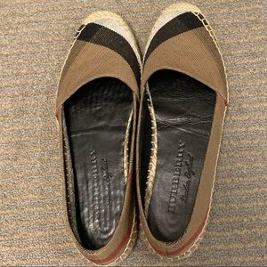 Burberry Hodgeson Check Canvas Flat Espadrille